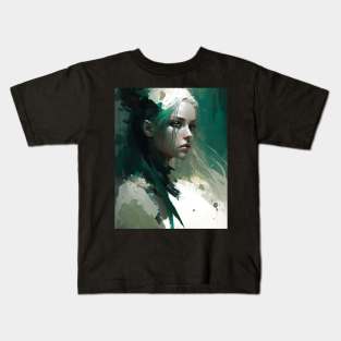 beautifull women elf portrait V3 Kids T-Shirt